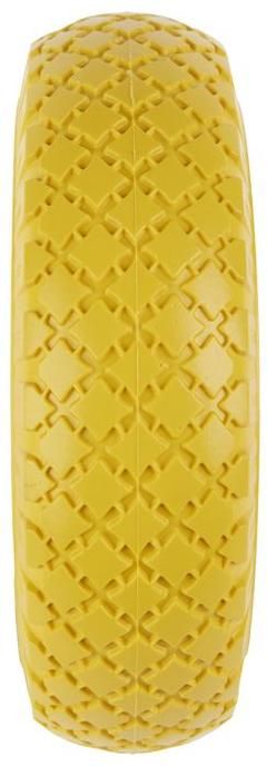 Колесо литое полиуретановое с пластиковым ободом 260 мм PU 1805-1 - фото